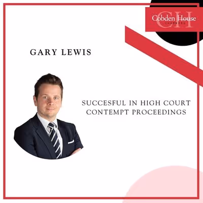 Gary Lewis Successful in High Court Contempt proceedings