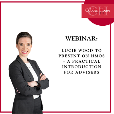 Lucie Wood to Present Webinar on HMOs – A Practical Introduction for Advisers