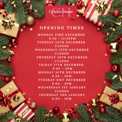 Christmas Opening Hours 2024